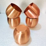 Plain Copper Round Glass Set