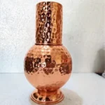 Hammered Copper Pot with Glass