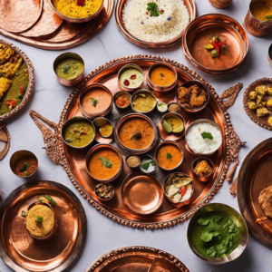 Copper Thali Sets: Fine Dining
