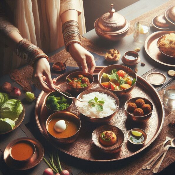 Copper Cookware Essentials copper thali set